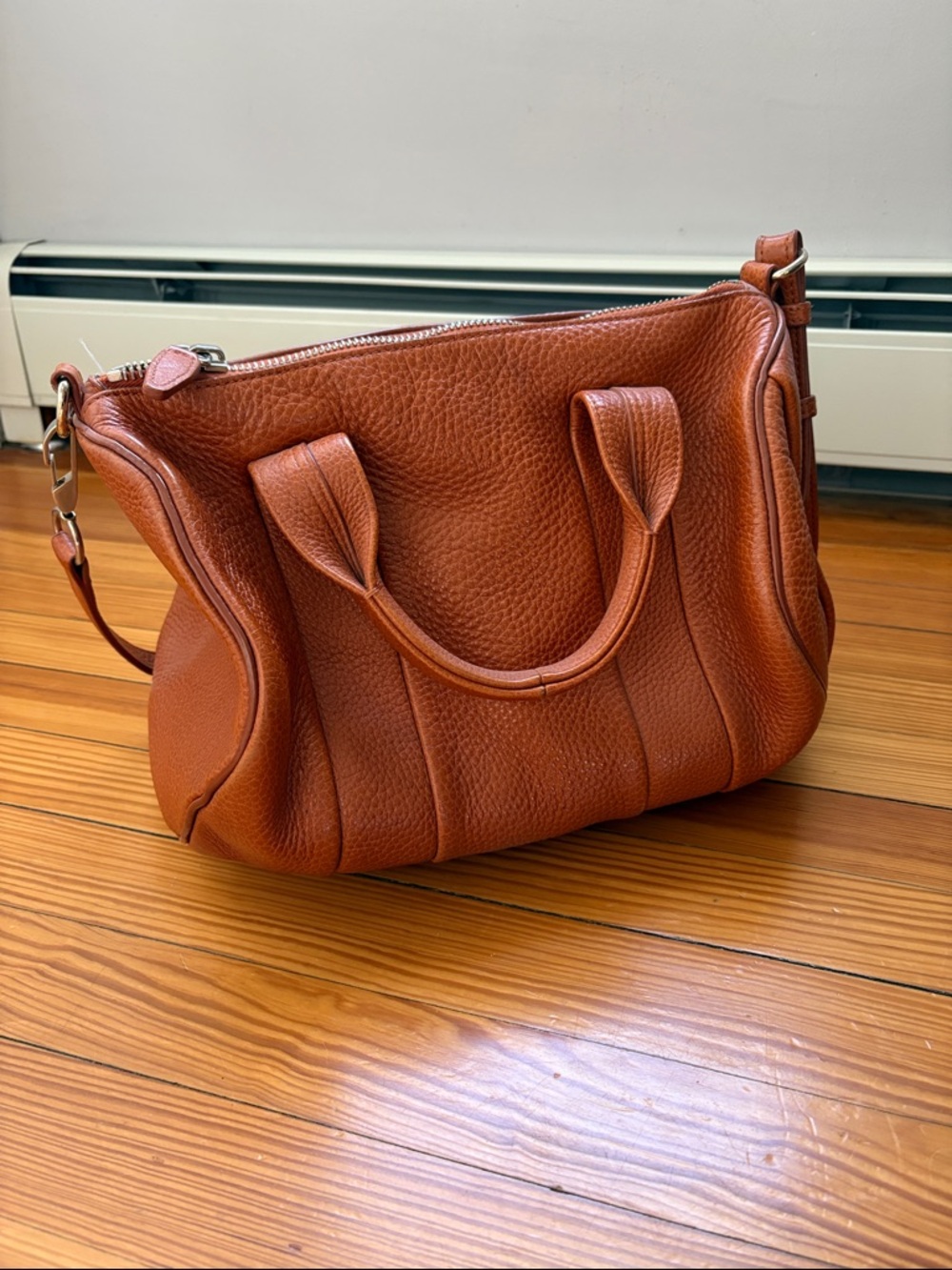 Alexander Wang Rocco Bag - Pebbled Leather Satchel